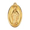 Miraculous 1" Gold Finish Medal Only
