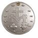 Miraculous Medal 8" Wall Plaque, Pewter Style Finish w/Gold Trim - 119640