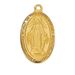 Gold/Sterling Silver Miraculous Medal on 18" Chain
