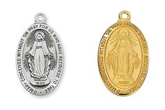 Miraculous Medal on 18" chain