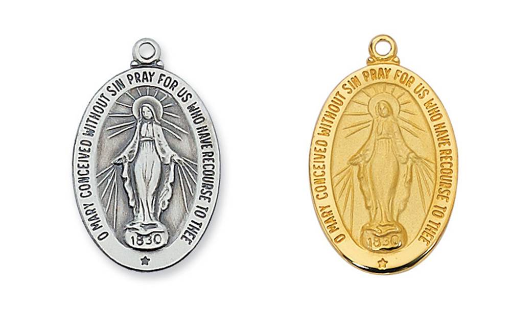 Miraculous Medal on 20" Chain