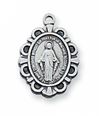 Miraculous Sterling Silver Medal on 13" chain