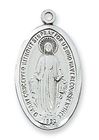 Miraculous Sterling Silver Medal on 18" Chain
