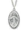 Miraculous Sterling Silver Medal on 18" chain
