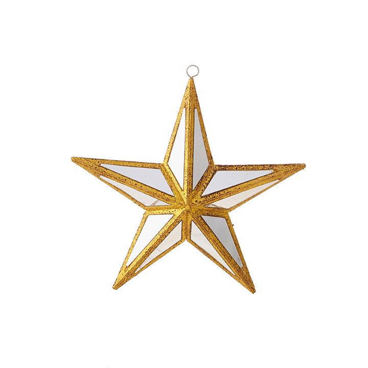 Mirrored Star 6" Ornament