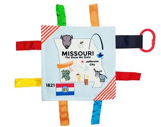 Missouri State Baby Learning Crinkle Tag Square 8"x 8" Toy