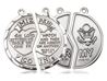 Miz Pah Army Medal Necklace Set on Chains