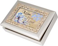 Mom Silver Music Box Plays, How Great Thou Art 