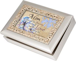 Mom Silver Music Box Plays, How Great Thou Art 