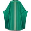 Monastic Chasuble in Green Linus Fabric with Plain Collar