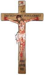 Most Precious Blood of Jesus 17" Wall Crucifix