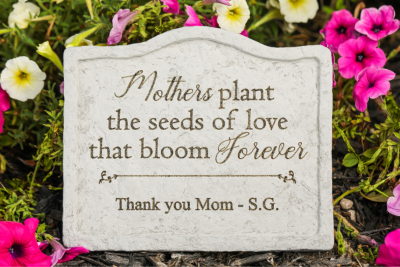 Mother's Plant the Seeds of Love That Bloom Forever Memorial Garden ?Stake