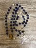 Mother Teresa Rosary Blue And White Beads