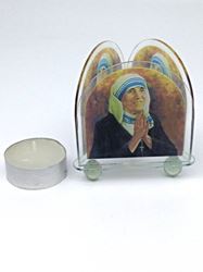 Mother Teresa Triangular Tea Light Holder