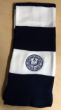 ND Navy/White Striped Rugby Scarf