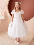 Nancy First Communion Dress with Sleeves