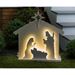Nativity 27.5"H LED Polywood Garden Figurine