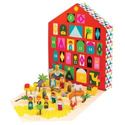 Nativity Advent Calendar with 24 Pop-Out Characters