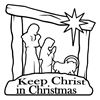 Nativity Auto Magnet "Keep Christ in Christmas"