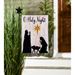 Nativity Silhouette Linen Garden Flag - 118748