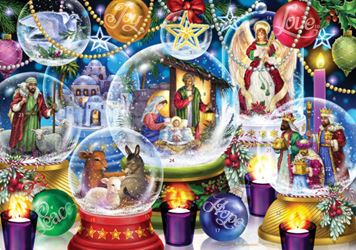 Nativity Snowglobes Medium Advent Calendar