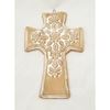 Natural Colored Handcrafted Clay 11.25" x 8" Wall Cross