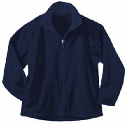 Navy Full Zip Fleece Jacket