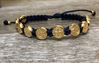 Navy and Gold St. Benedict Blessing Bracelet 