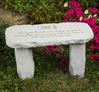 No Farewell Words Medium Personalized Memorial Bench *SPECIAL ORDER NO RETURN*