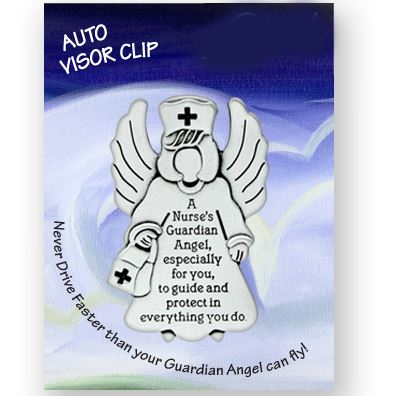 Nurse's Guardian Angel Visor Clip