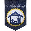 "O Holy Night" Double Applique Garden Flag
