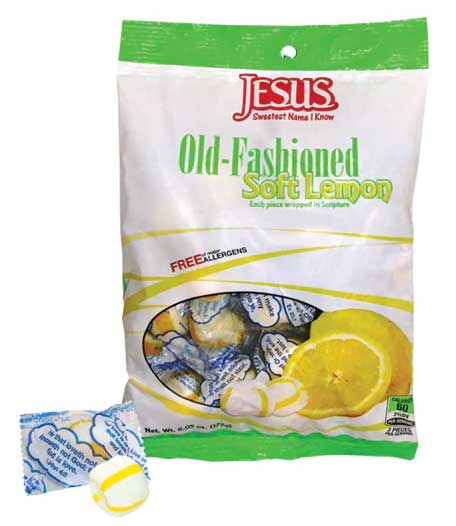 Old-Fashioned Soft Lemon Candies Bag