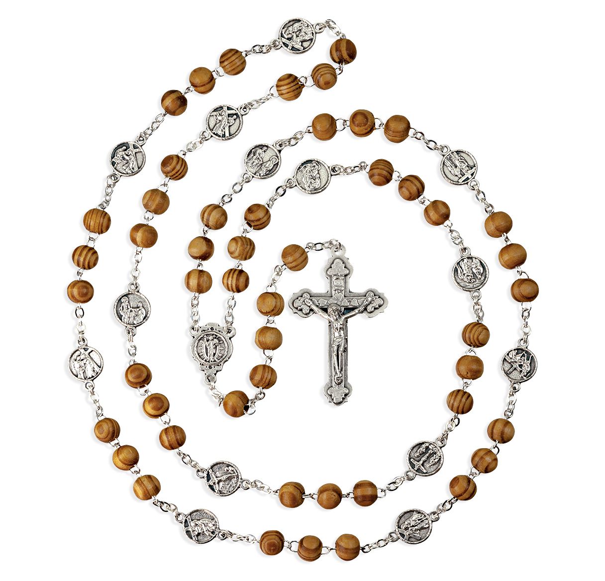 Olive Wood Stations Of The Cross Rosary