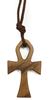 Olivewood Cross with Loop on Cord 1.75 inch