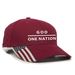 One Nation Under God Ball Cap, Red, Adult One Size