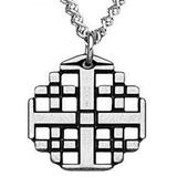 Open Jerusalem Cross Necklace 