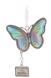 You Make the World a Beautiful Kinder Place Butterfly Ornament