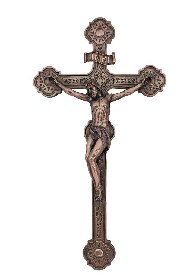Ornate 20" Wall Crucifix 