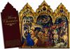 Ornate Nativity Scene Tri-fold Christmas Cards