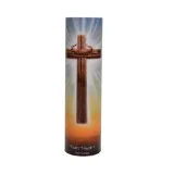 Our Father 8" Flickering LED Flameless Prayer Candle with Timer