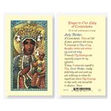 Our Lady Of Czestochowa Laminated Prayer Card