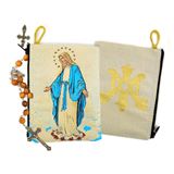 Our Lady Of Grace Rosary Icon Pouch Rosary Case 5 3/8" x 4"