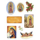 Our Lady Of Guadalupe Catholic Stickers 6" x 8" Sheet 