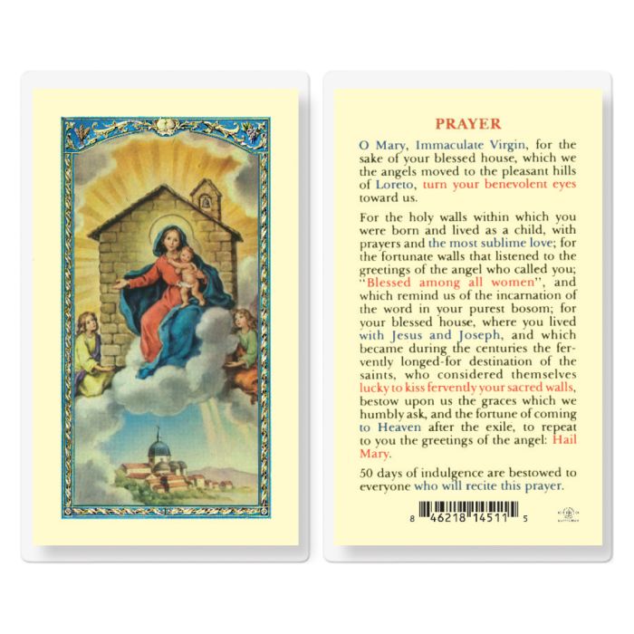 Our Lady Of Loreto Laminated Prayer