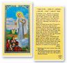 Our Lady Of Medjugorje Laminated Prayer Card