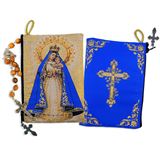 Our Lady of Charity Icon Tapestry Rosary Pouch 5 3/8" x 4"