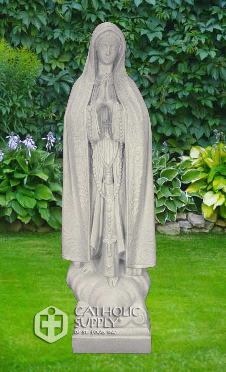 Our Lady of Fatima 24" Statue, Granite Finish