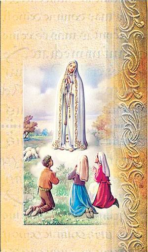 Our Lady of Fatima Biography Card