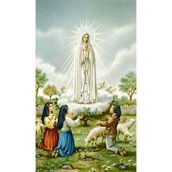 Our Lady of Fatima Paper Prayer Card, Pack of 100