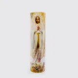 Our Lady of Good Help 8" Flickering LED Flameless Prayer Candle with Timer
